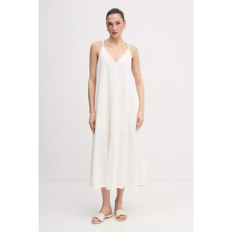Šaty s příměsí lnu Dkny 112957063