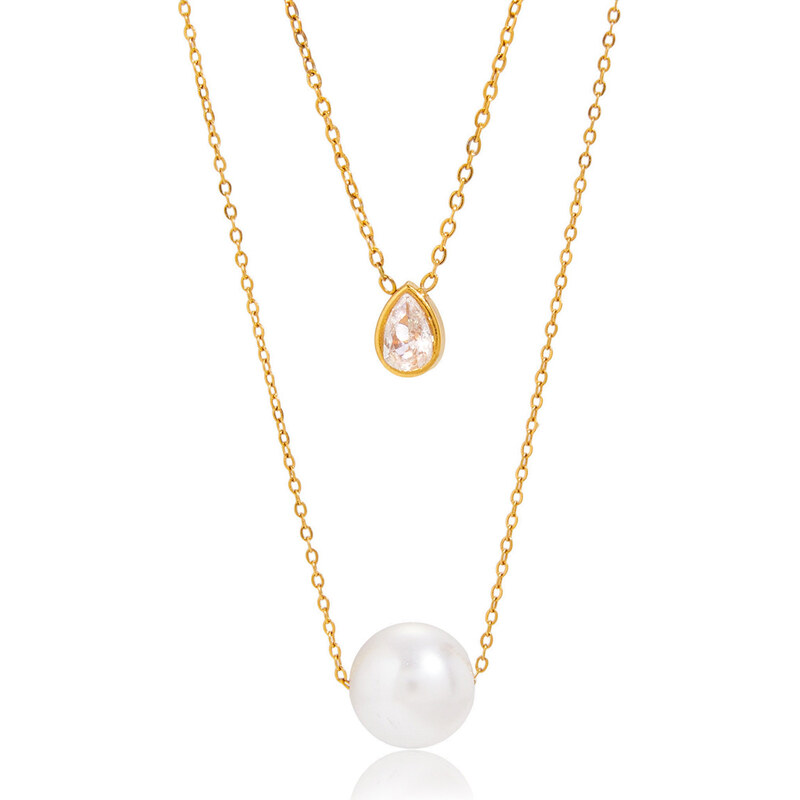 SYLVIENE Dvojitý náhrdelník ANNABELLE Gold 112964263