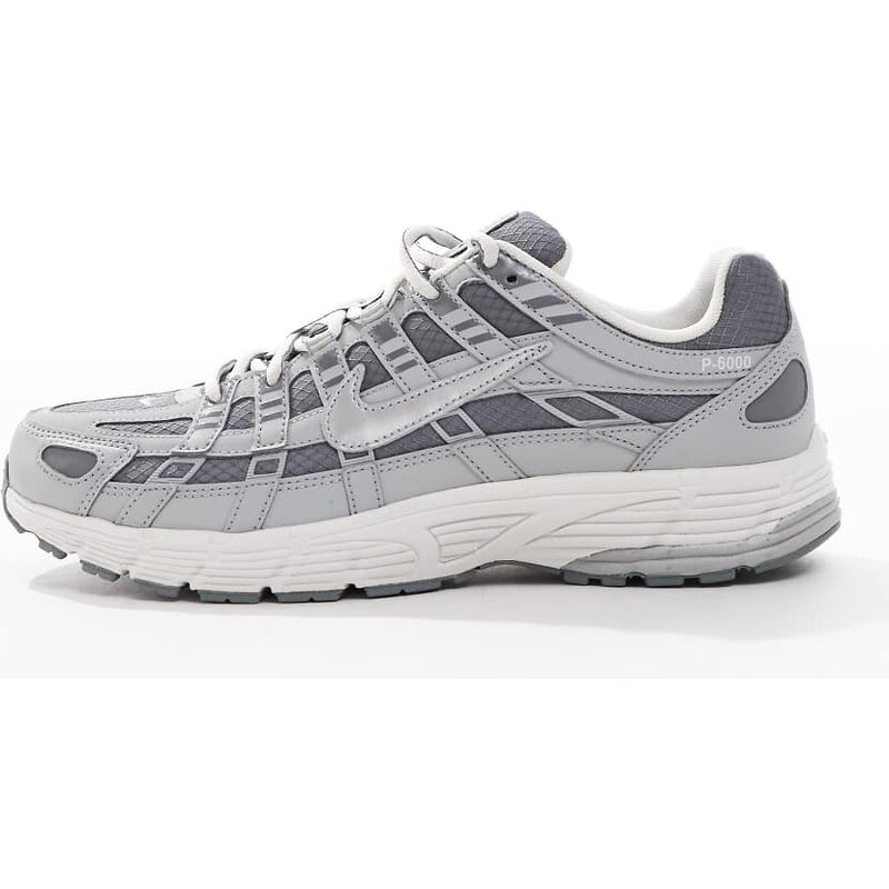 Nike P-6000 trainers in grey and off white
