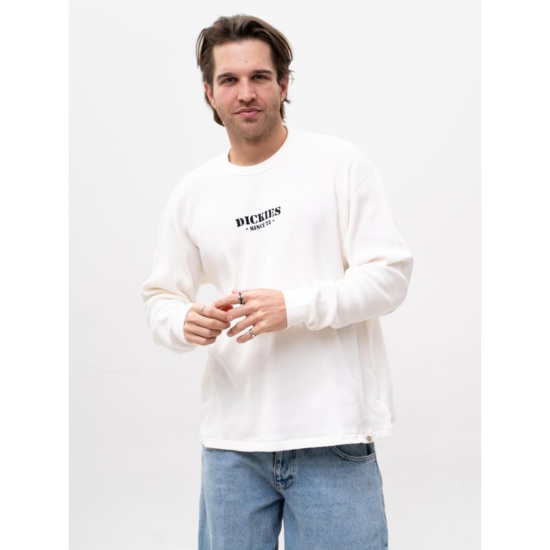 Pánské krémové tričko s dlouhým rukávem Dickies Waffle