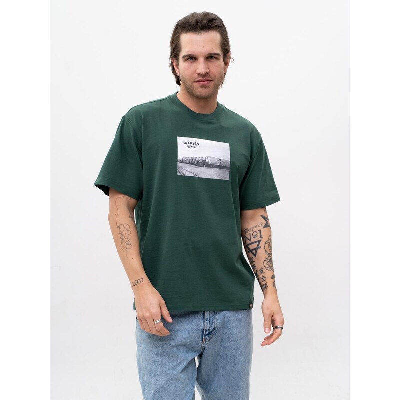 Koszulka Z Krótkim Rękawem Męska Zielona Dickies Sevier