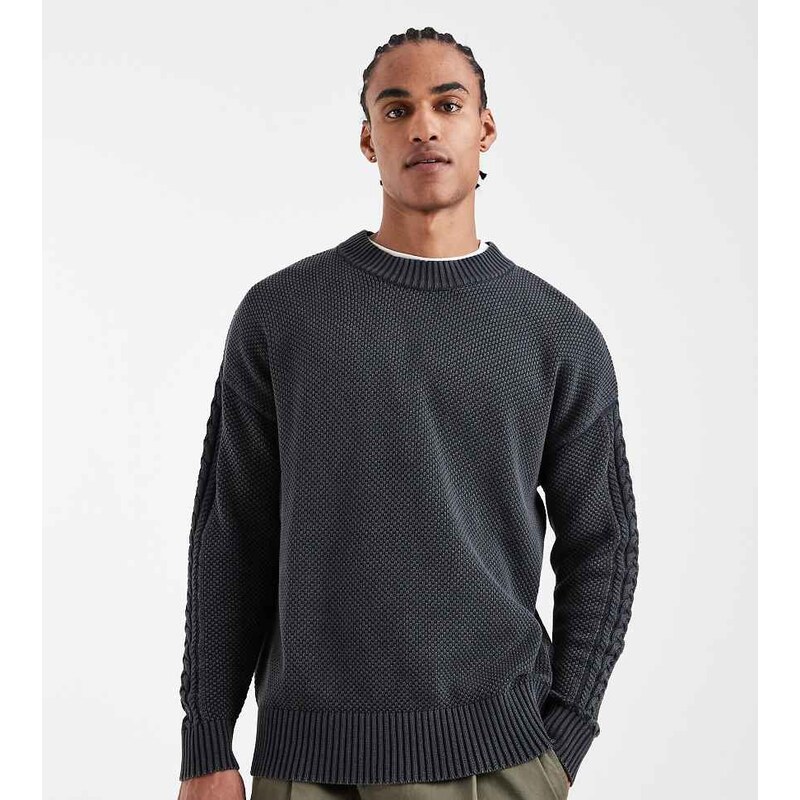 COLLUSION Knitted crew neck jumper in grey 112978990