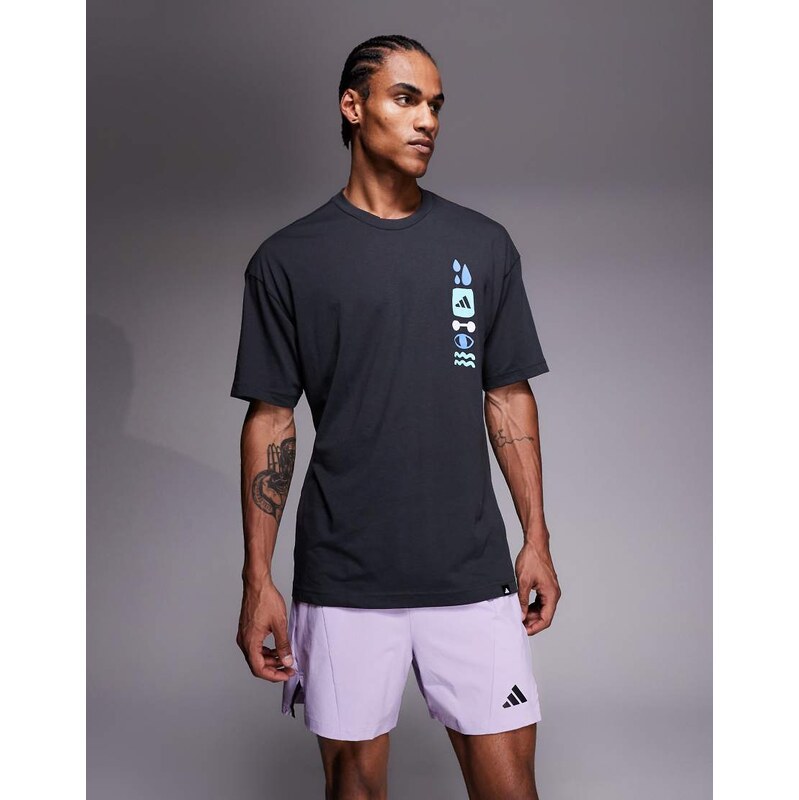 adidas performance adidas Training D4T shorts in powder plum