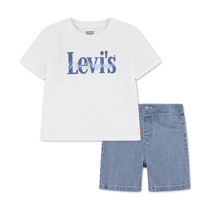 Levis Kojenecká sada Levis HD AOP LOGO TEE & SHORT SE