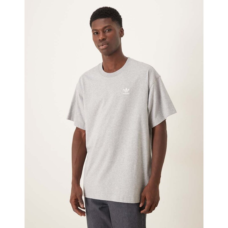 adidas Originals essential oversized t-shirt in grey marl