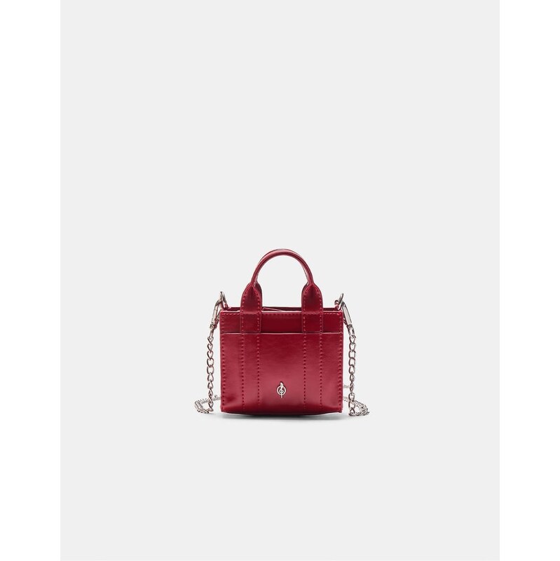 Stradivarius Mini tote bag in red 112979260