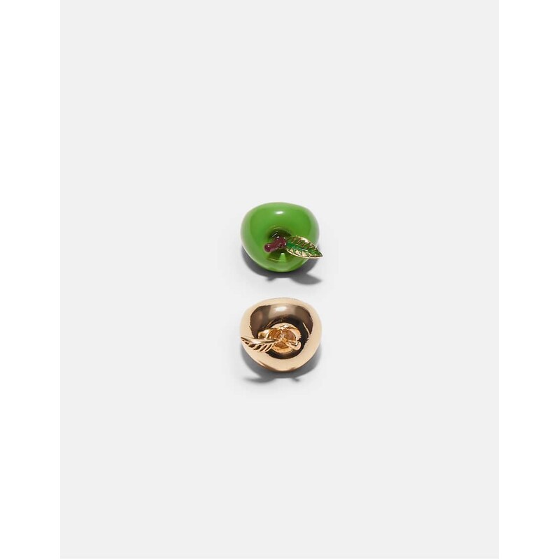 Stradivarius Set of 2 apple rings in aquamarine-Green 112979304