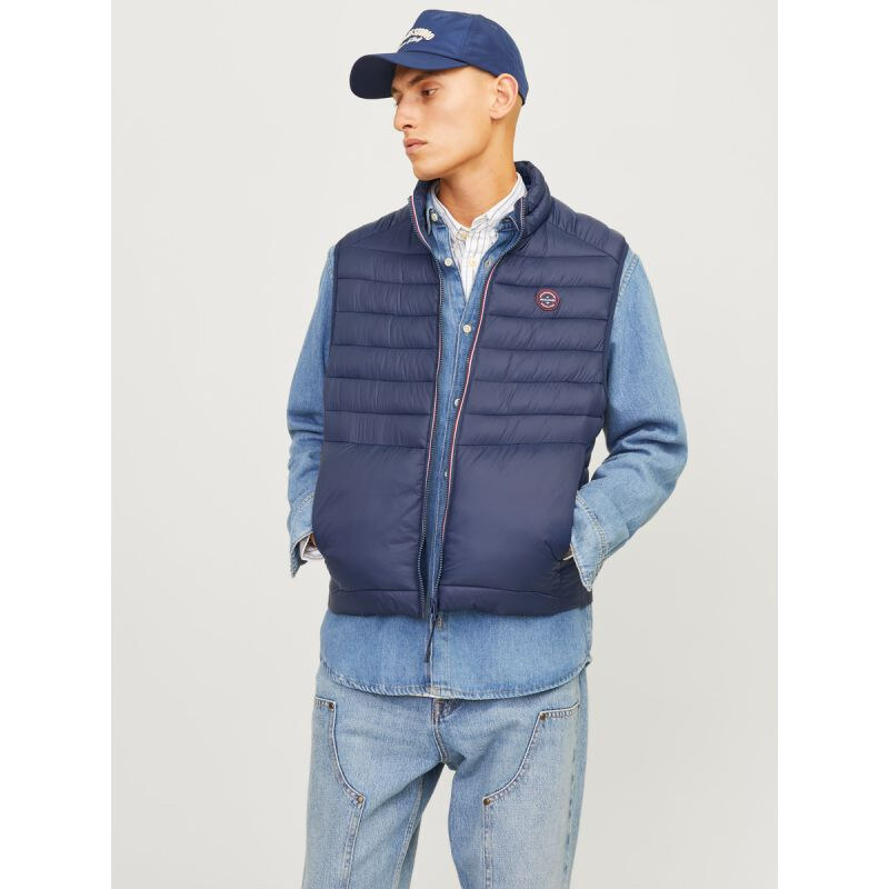 Jack & Jones bez rukávů JJEMULTI BODYWARMER COLLAR NOOS 12258457 NAVY 112978425