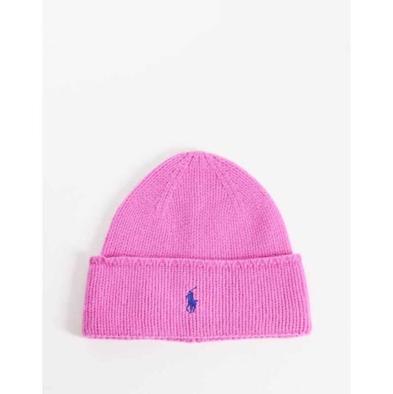 Polo Ralph Lauren Pony beanie hat in pink 112993801