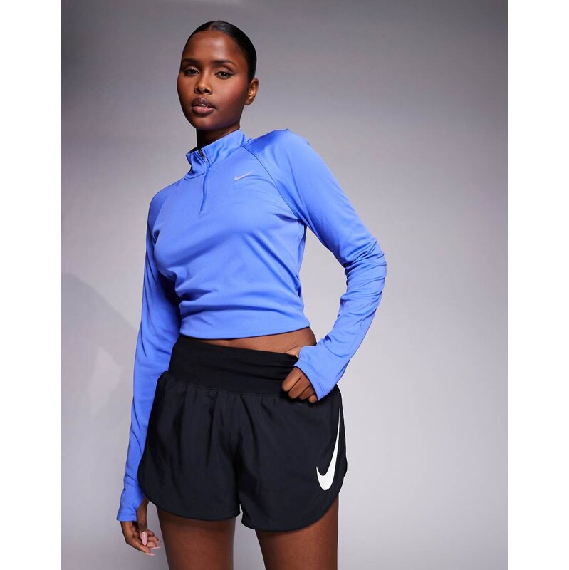 Nike Running Tempo Dri-FIT mid rise swoosh shorts in black