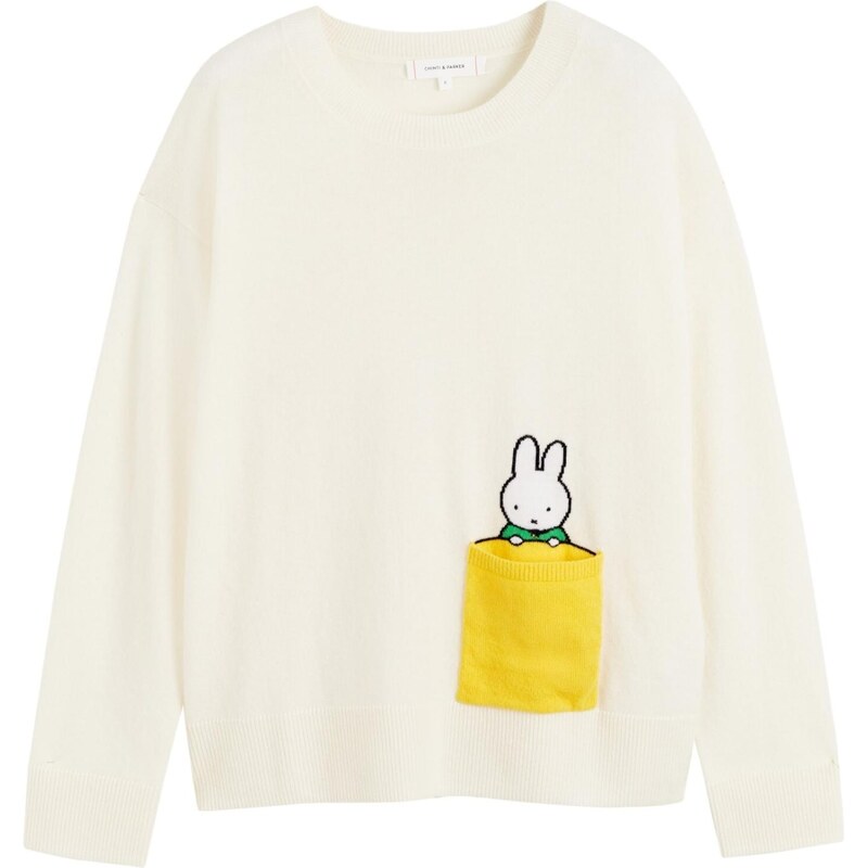 Chinti & Parker Svetr Miffy krémová / tmavě žlutá / černá / bílá 112982728
