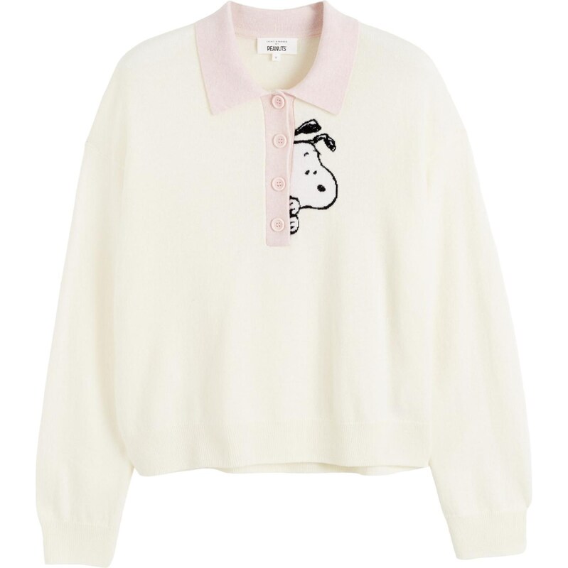Chinti & Parker Svetr Peanuts krémová / růže / černá 112982762
