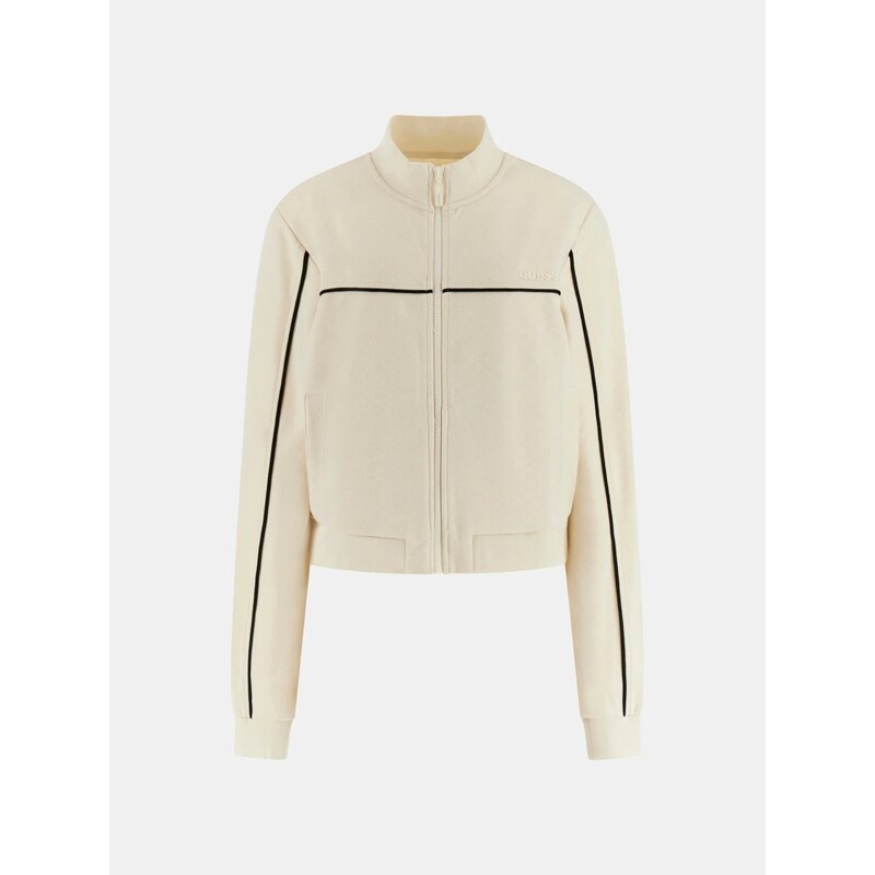 Guess clara full zip sweatshirt PEARL WHITE