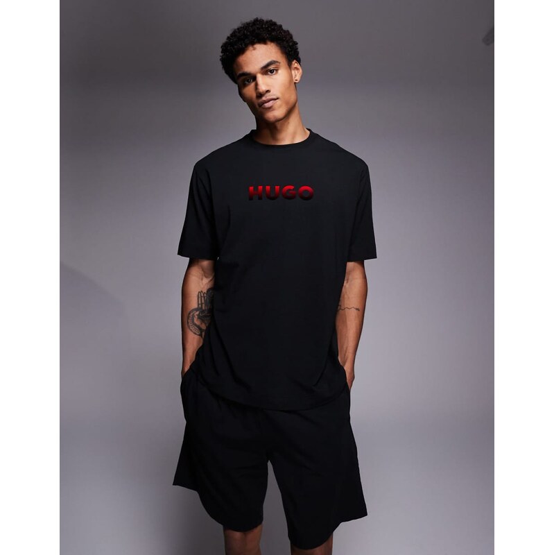 Hugo Red HUGO Bodywear Ray t-shirt in black