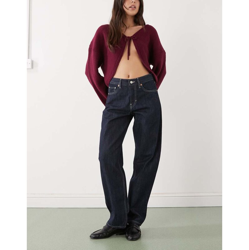 Weekday Nebula cocoon jeans in blue rinse