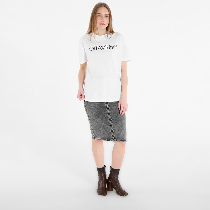 Tričko Off-White Big Logo Bookish Regular Tee White L