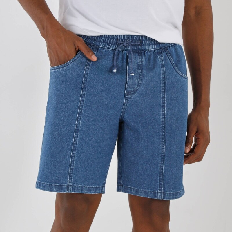 Blancheporte Šortky s pružným pasem, z lehkého denimu. modrá