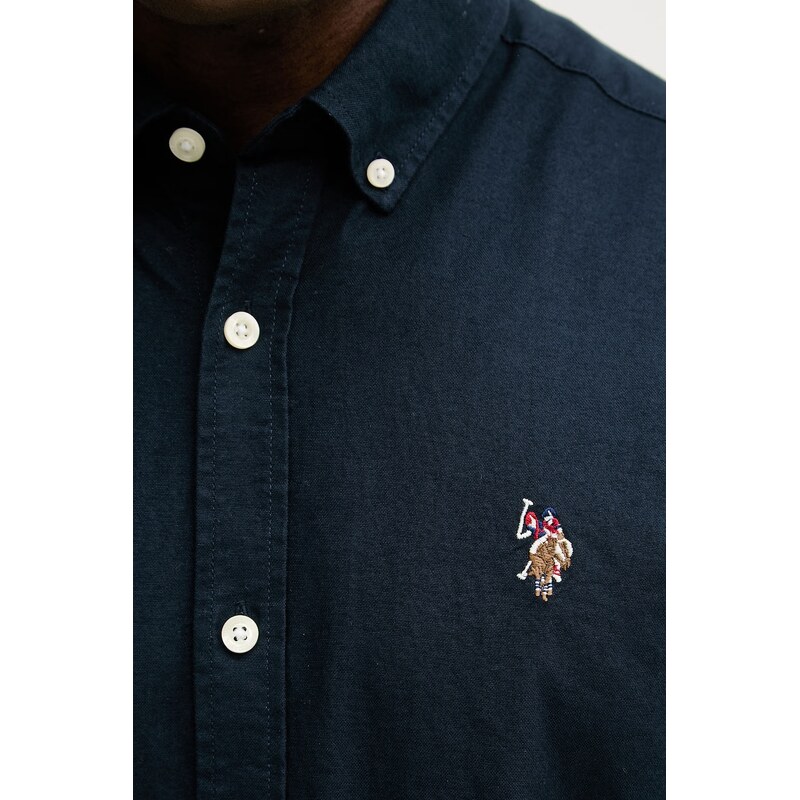 U.S. Polo Assn. košile pánská bavlněná PEACHED OXFORD LS