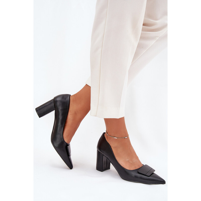 SWEET SHOES Dámské lodičky na klínku 55-A36 černé - Givana