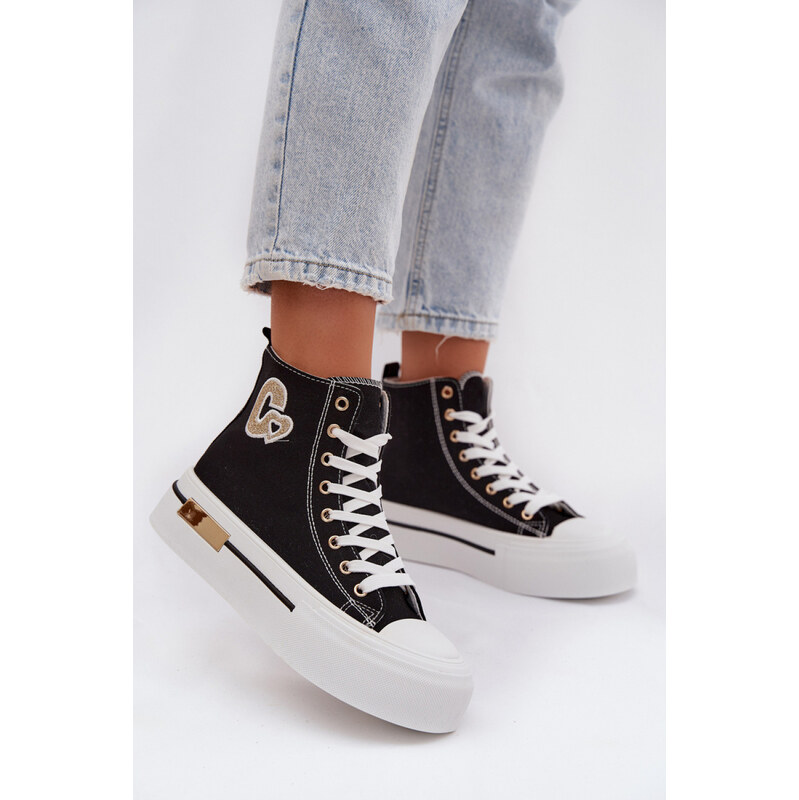 Tenisky na platformě model 223602 Step in style