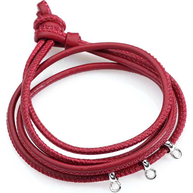 Esprit red leather bracelet