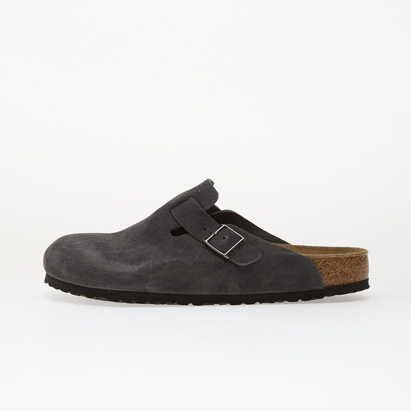 Birkenstock Boston Suede Leather Charcoal