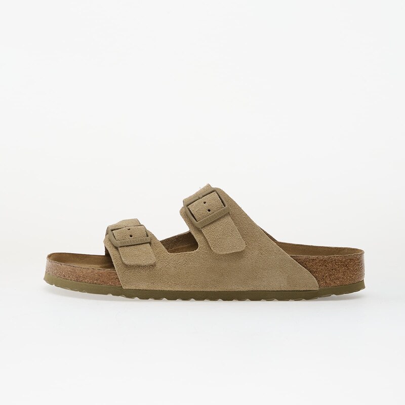 Birkenstock Arizona Suede Leather Unisex Faded Khaki 45