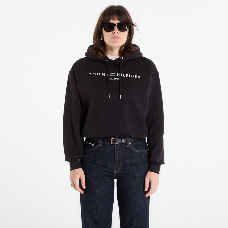 Mikina Tommy Hilfiger Corp Logo Mdrn Hoodie Black L