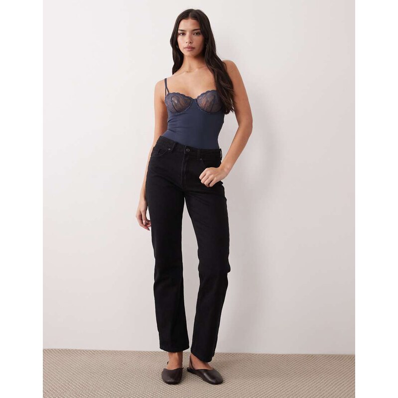 Calvin Klein Shapewear lace body in navy 113001190