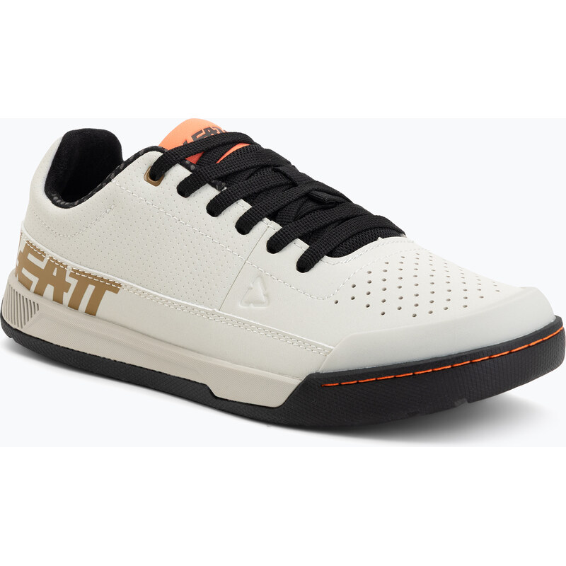 Pánské cyklistické boty na platformě Leatt Flat 2.0 cream white