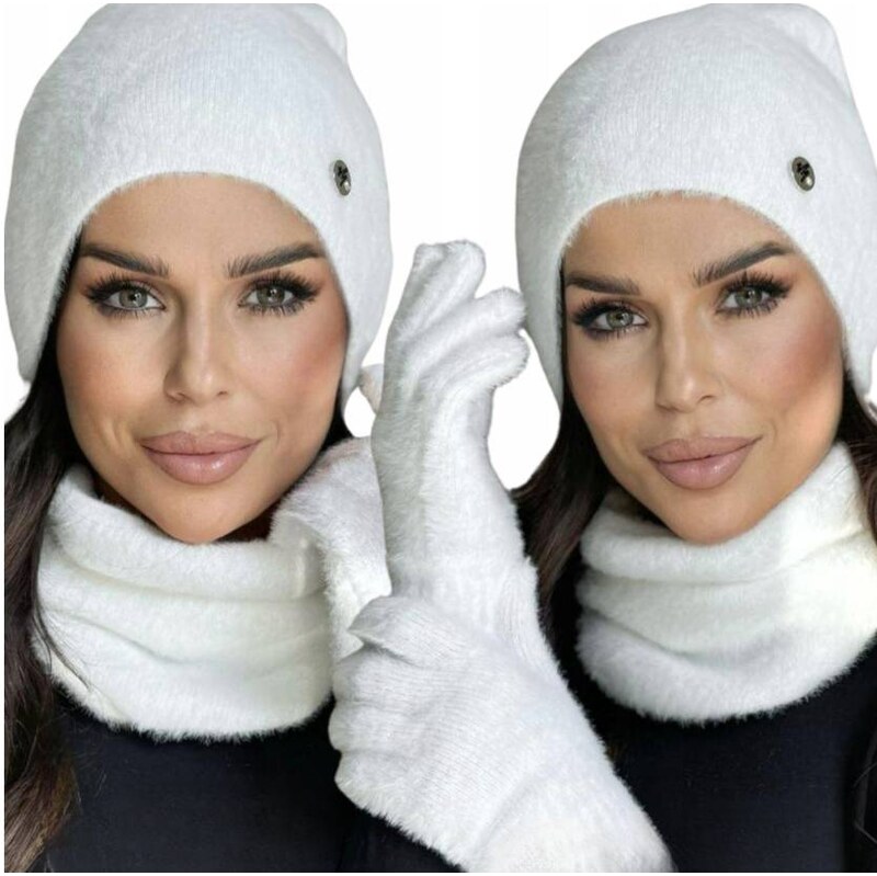Fashionweek Dámský set – čepice, nákrčník a rukavice | Teplý