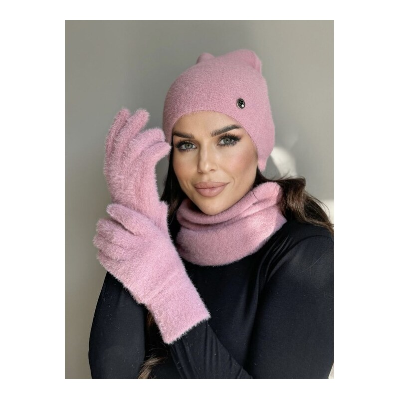 Fashionweek Dámský set – čepice, nákrčník a rukavice | Teplý