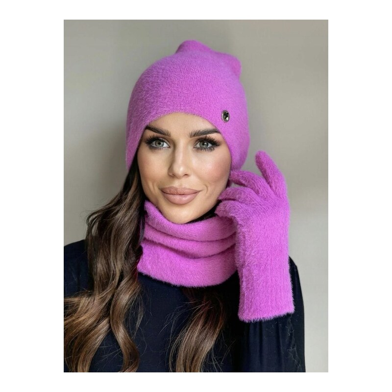 Fashionweek Dámský set – čepice, nákrčník a rukavice | Teplý komplet 112997802
