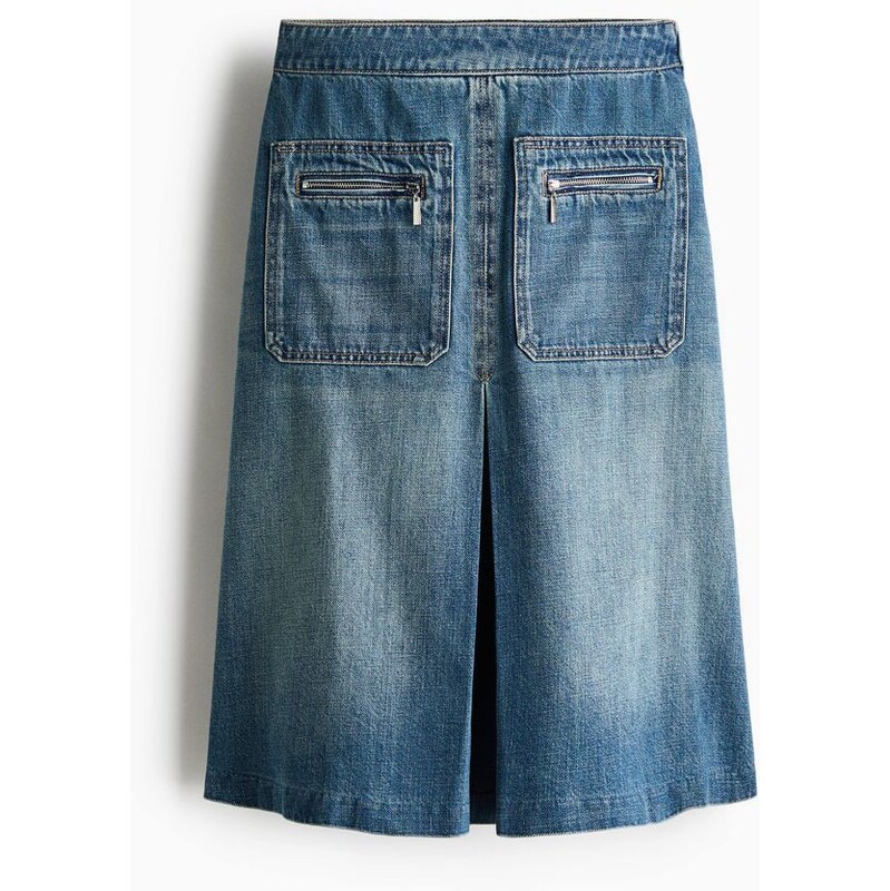 H&M - Džínová sukně áčkový střih - Denim Blue