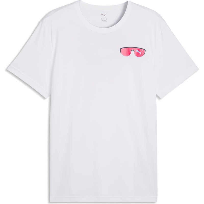 Pánské Tričko s krátkým rukávem PUMA M RUN NITRO GRAPHIC TEE 52844902 – Bílá