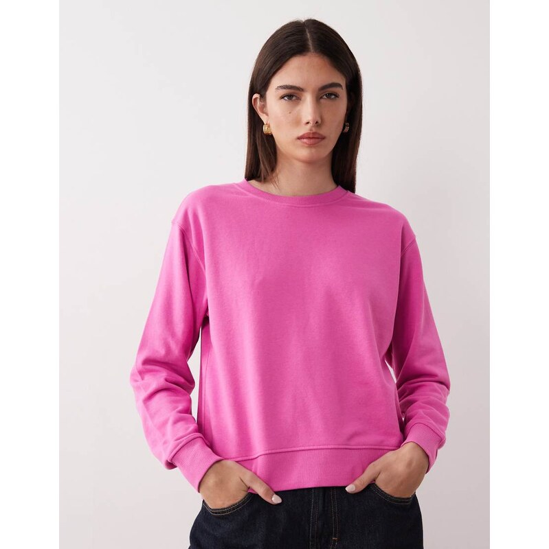 JJXX crew sweatshirt in bright pink