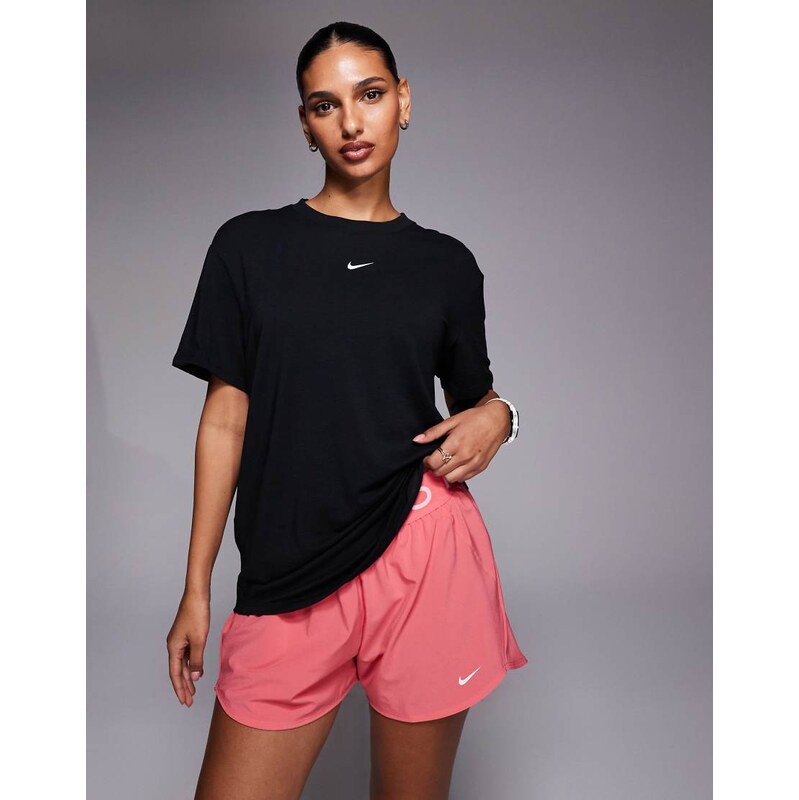Nike Training One Dri-FIT relaxed short sleeve top in black