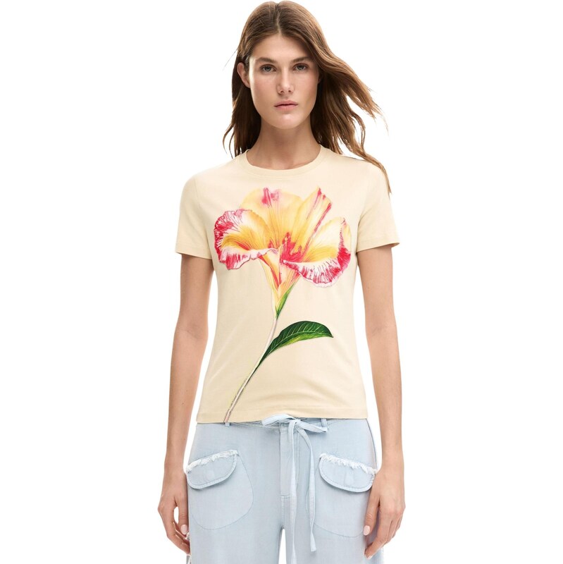 Desigual dámské tričko s květinovým vzorem 113001264