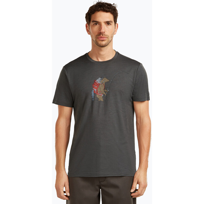 Pánské tričko icebreaker Merino 150 Tech Lite Bear Catch Tee