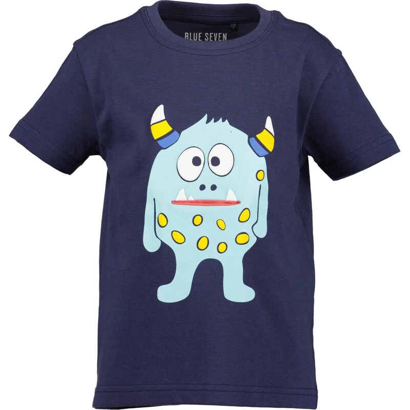 BLUE SEVEN Tričko marine modrá / pastelová modrá / žlutá / bílá 113007226