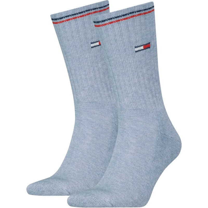 TOMMY HILFIGER Ponožky modrá / krvavě červená / bílá