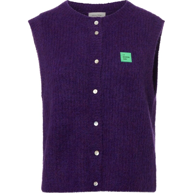 AMERICAN VINTAGE Pletená vesta East fialová