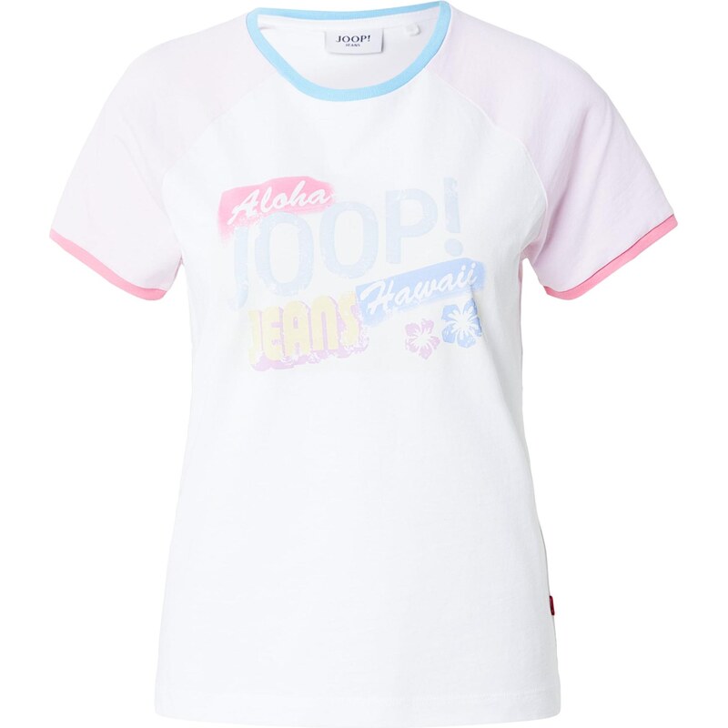 JOOP! Jeans Tričko Torbina aqua modrá / citronová / růžová / bílá 113007823