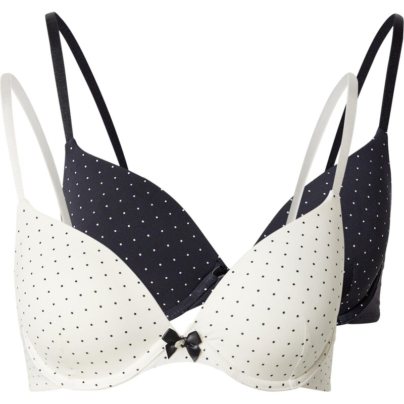 Hunkemöller Podprsenka P&M černá / bílá 113007843