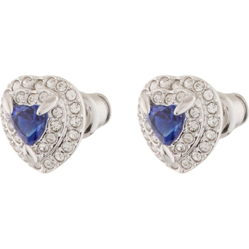 Swarovski Náušnice královská modrá / stříbrná