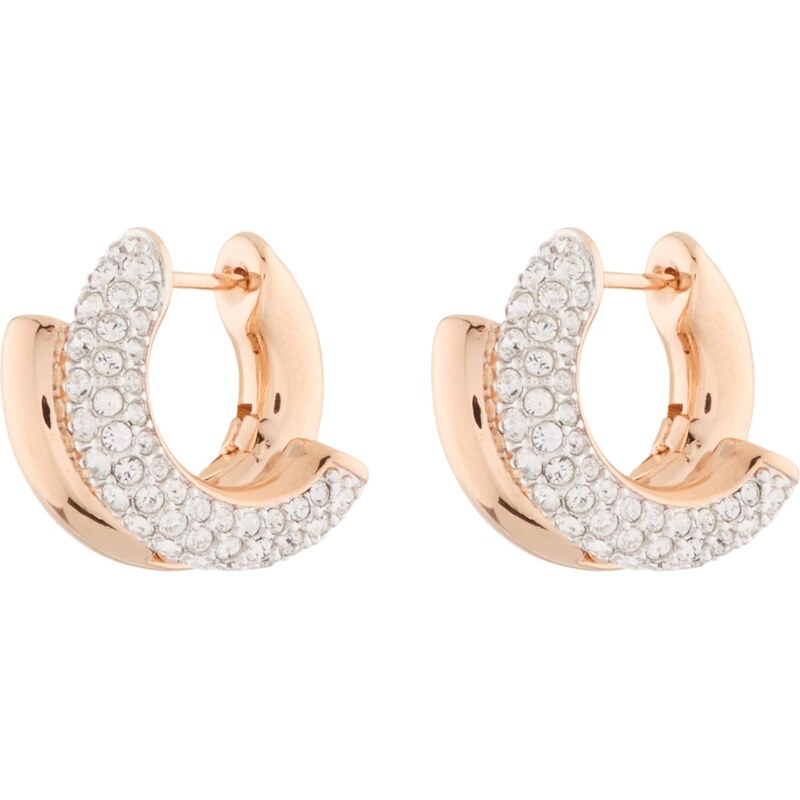 Swarovski Náušnice zlatá / bílá