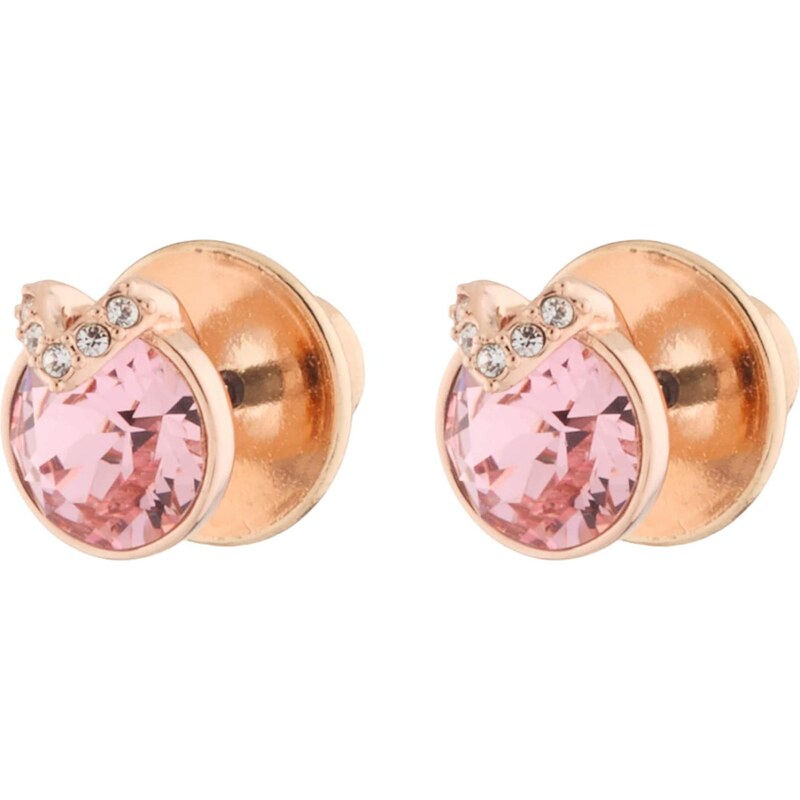 Swarovski Náušnice růžově zlatá / růže / průhledná 113007887