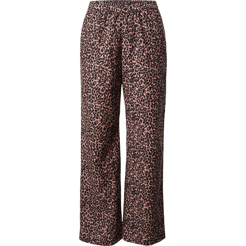 Lindex Pyžamové kalhoty hnědá / světle hnědá / černá 113007940