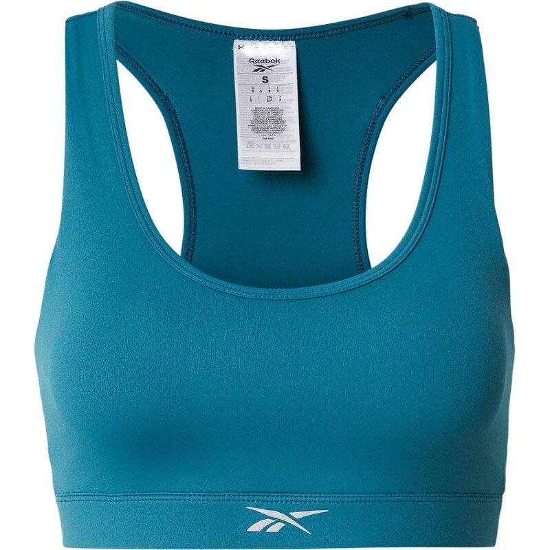 Reebok Sportovní podprsenka azurová modrá / stříbrně šedá
