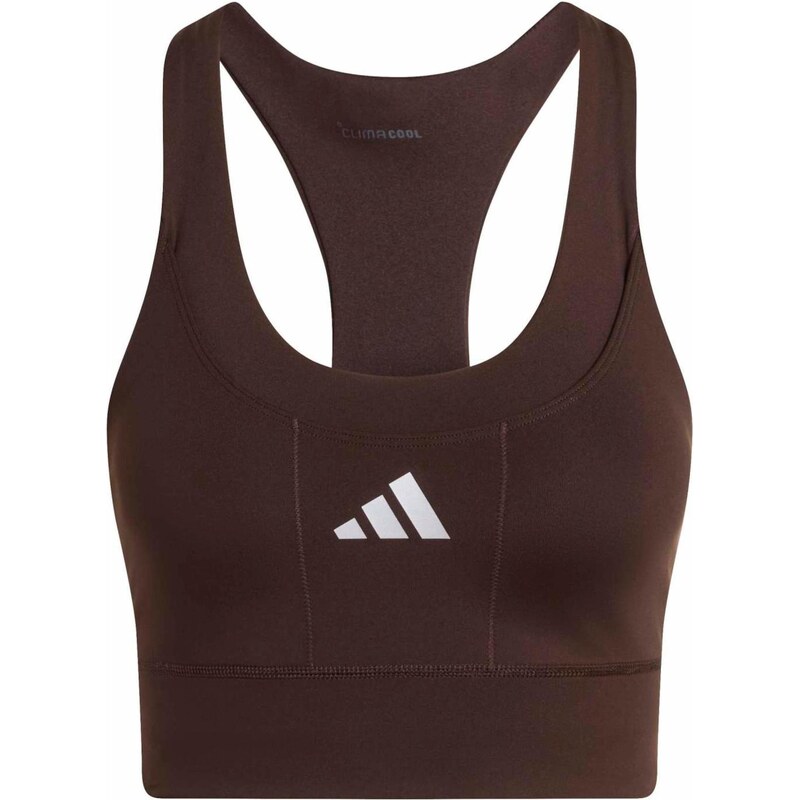 ADIDAS PERFORMANCE Sportovní podprsenka ADI365 kaštanově hnědá / bílá 113008055